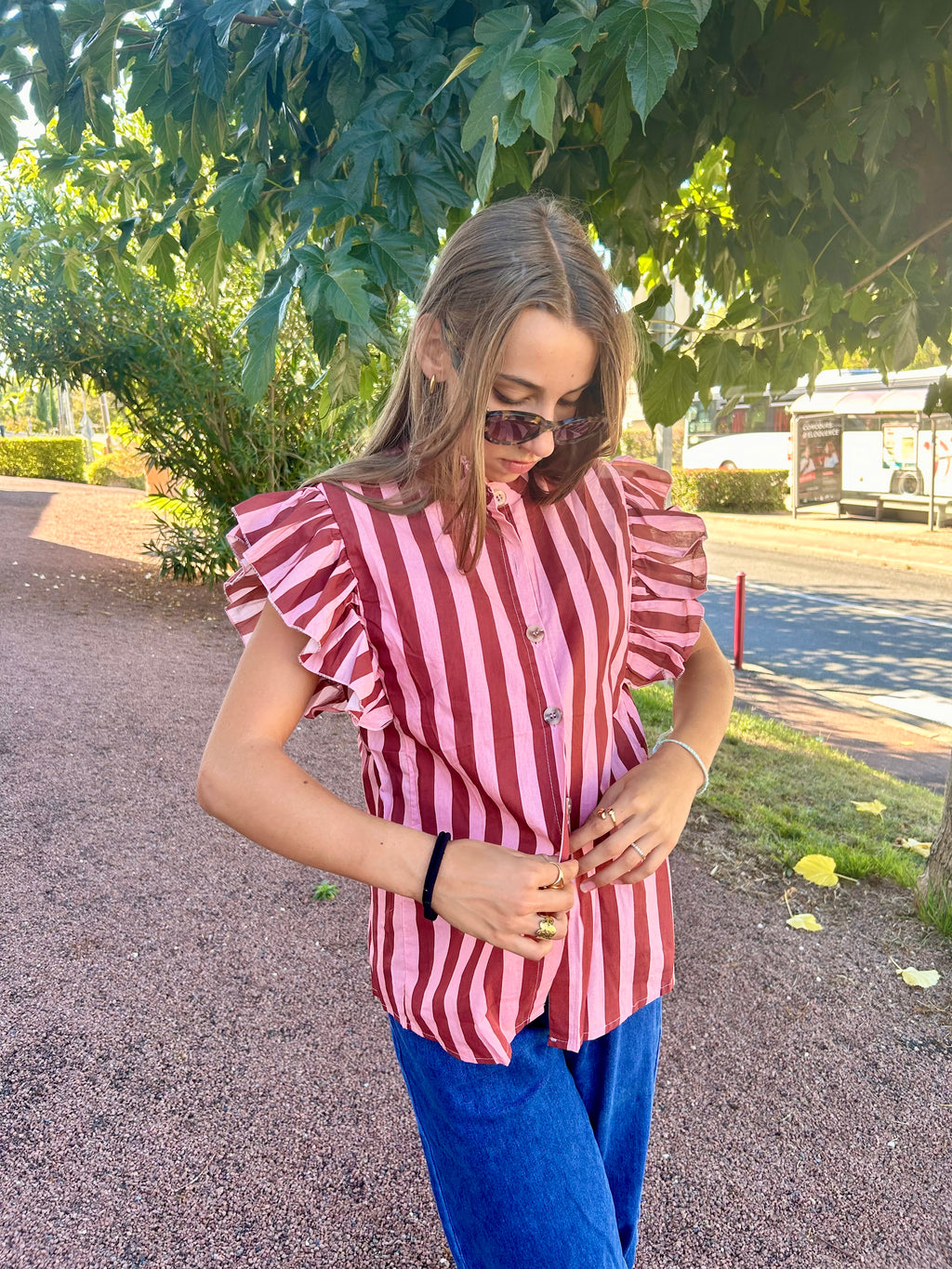 Chemise manches courtes "Lina"