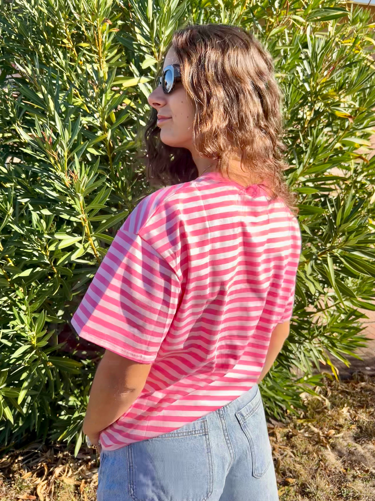 T-shirt manches courtes rayé