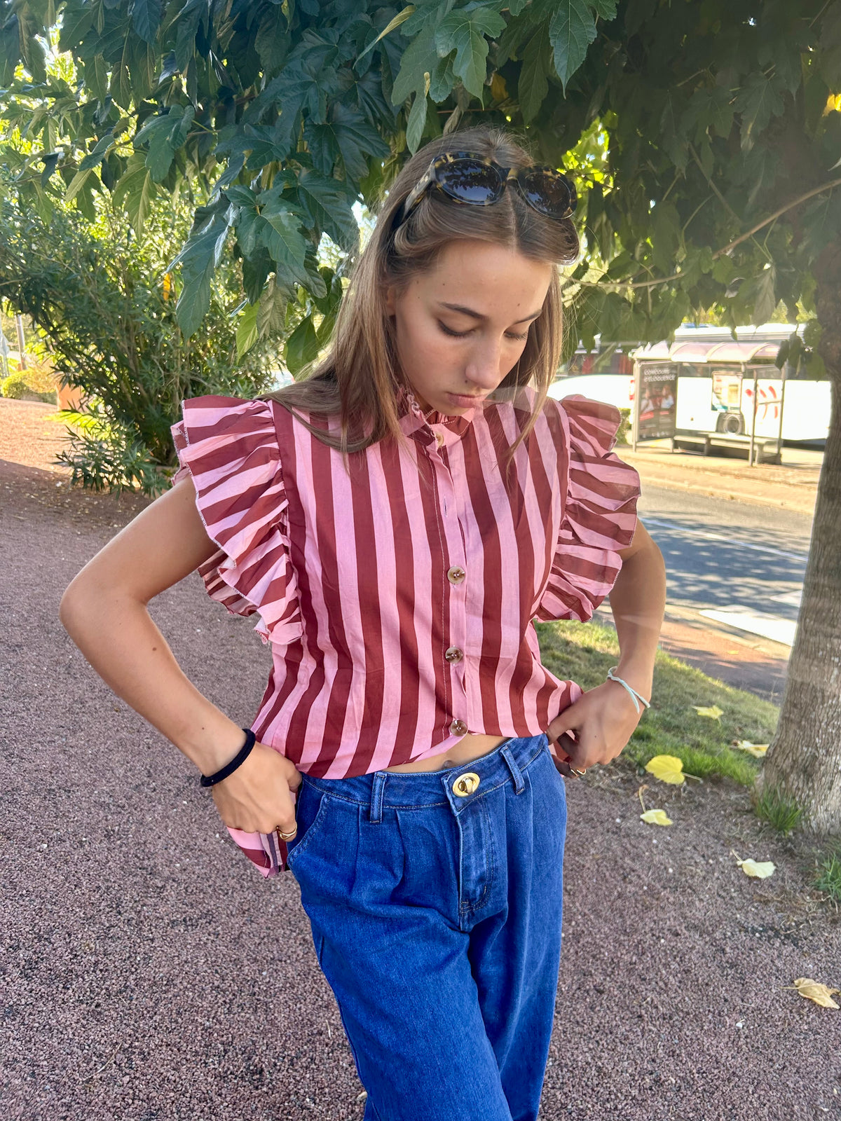 Chemise manches courtes "Lina"